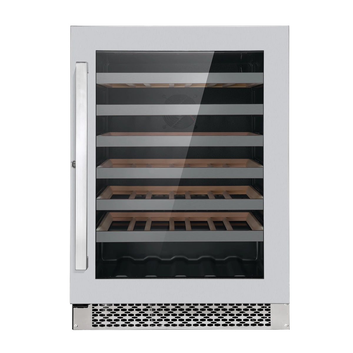 5 Piece Kitchen Appliance Package with Dual Fuel Range, Island Range Hood, Built-in Dishwasher, French Door Refrigerator & 48 Bottle Wine Refrigerator C3599