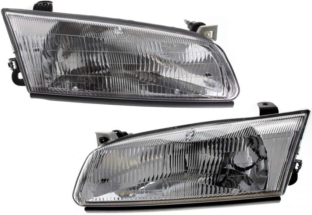 Headlight Assembly Pair for Toyota Camry 1997 1998 1999 Halogen L477
