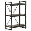 3-Tier Bookcase Solid Mango Wood B76637