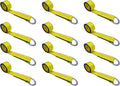 2 in x 10 ft Red O-Ring Trailer Tie Down Strap U84989
