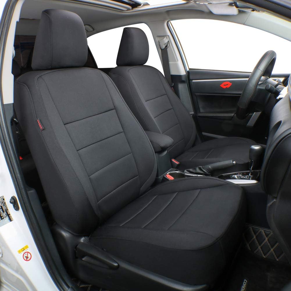 Black Leatherette Car Seat Covers X6854