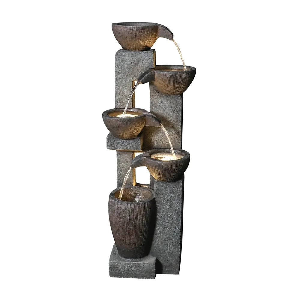 10" Outdoor 5-Tier Waterfall Fountain E8546