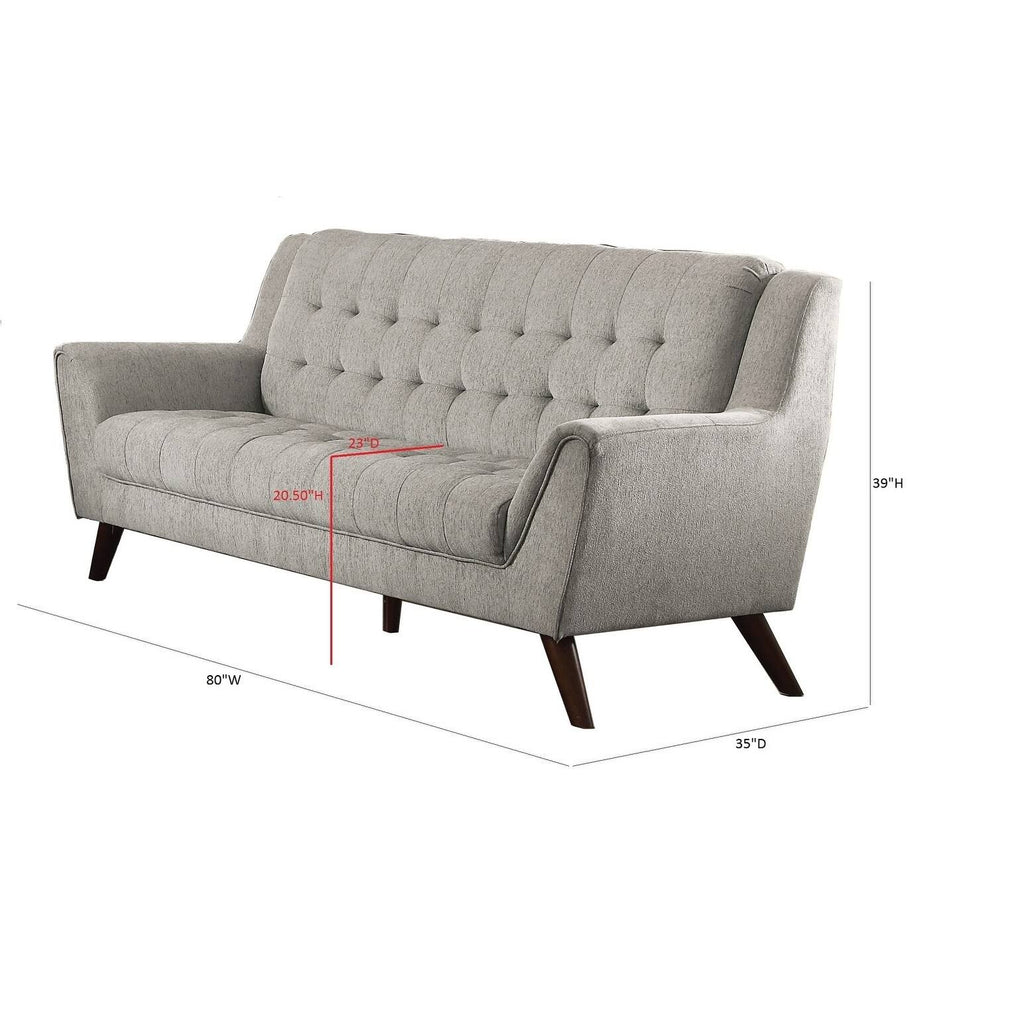Dove Grey Loveseat O9555