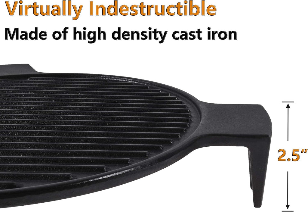 Cast Iron Plate Setter for 18 Inches Kamado Grill, Pack of 2 P3790