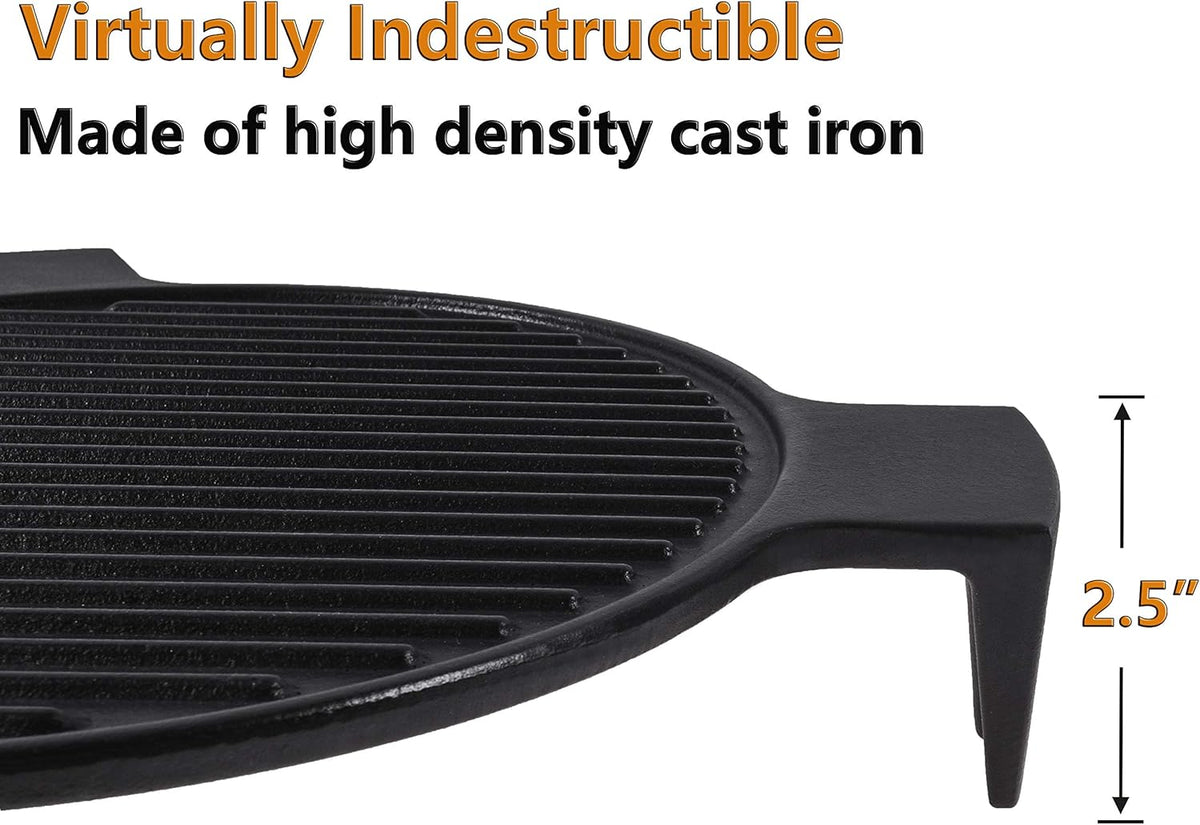 Cast Iron Plate Setter for 18 Inches Kamado Grill, Pack of 2 P3790