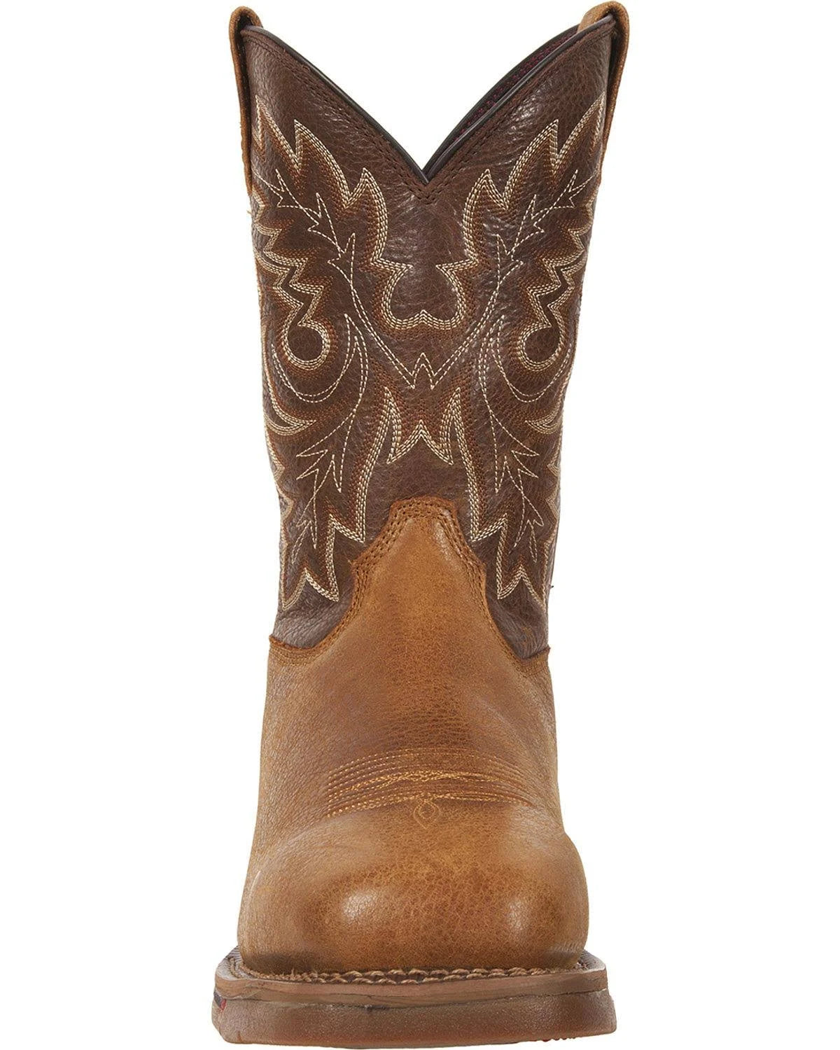 Brown 11 inch Carbon Fiber Toe Western Boots Y5638