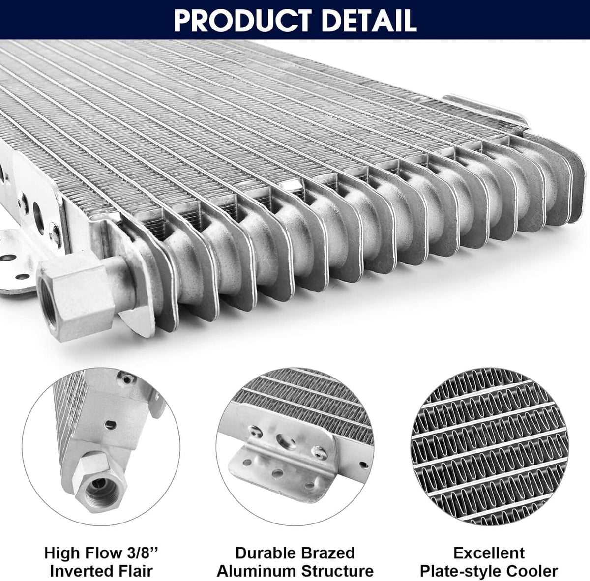 Transmission Oil Cooler Kit with Mounting Hardware Y1138