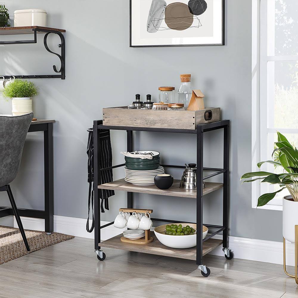 3-Tier Kitchen Utility Cart on Wheels O407