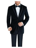 Black Velvet Tuxedo Suit Jacket J153777