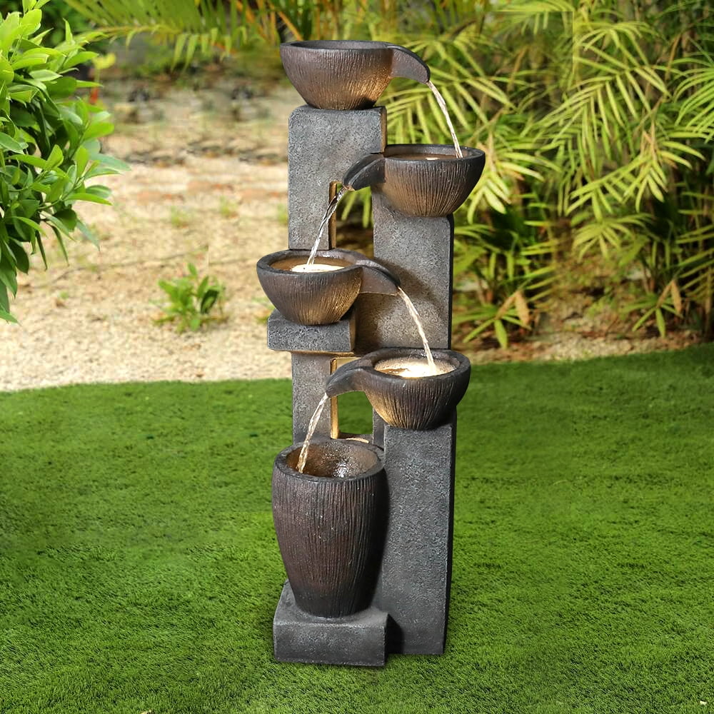 10" Outdoor 5-Tier Waterfall Fountain E8546