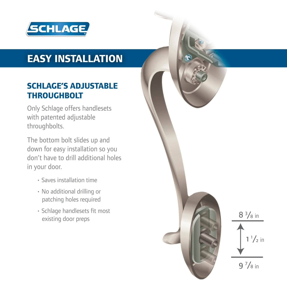 Aged Bronze Electronic Handleset T641