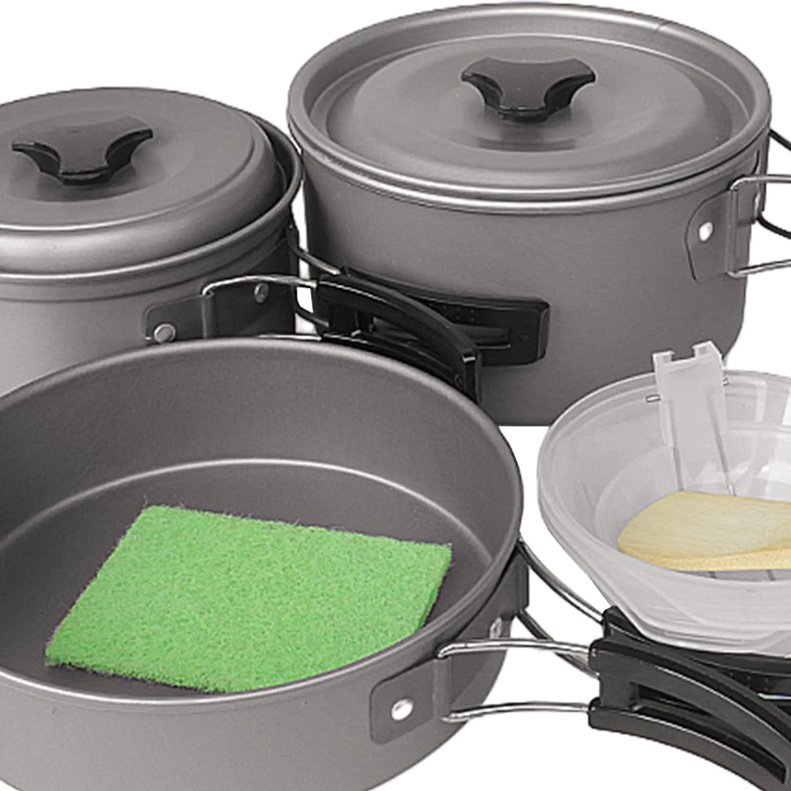 Camping Cookware Set Pot and Pan Compact Lightweight E51526