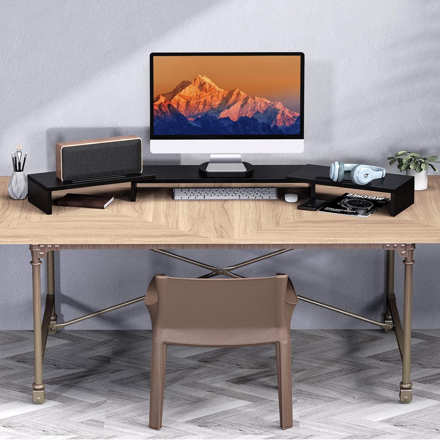 Triple Monitor Stand with 2 Slots, Pack of 2 X6353