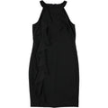 Black Beaded Sheath Dress X47277