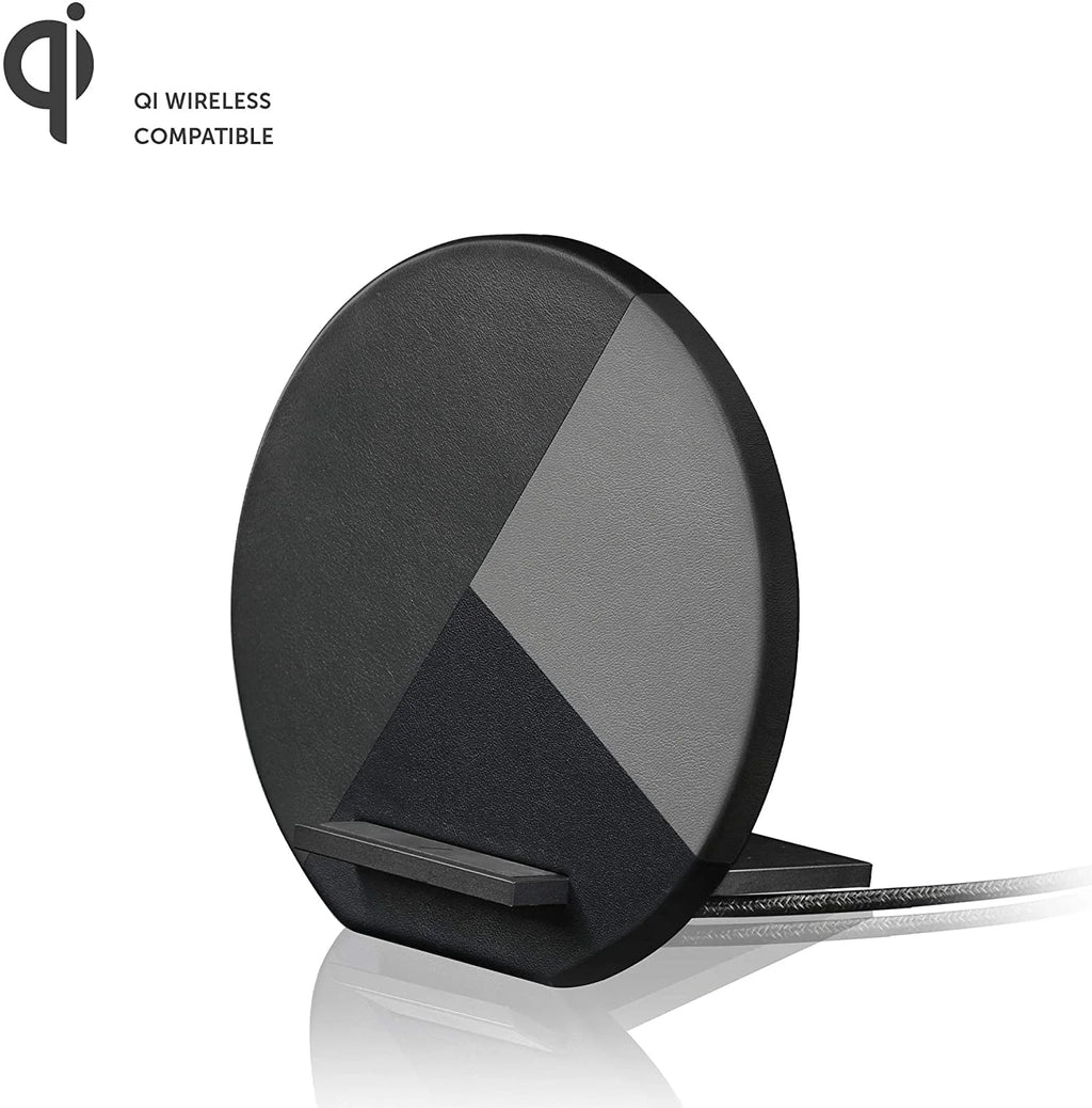 Wireless Charger Stand with Genuine Italian Leather E2129