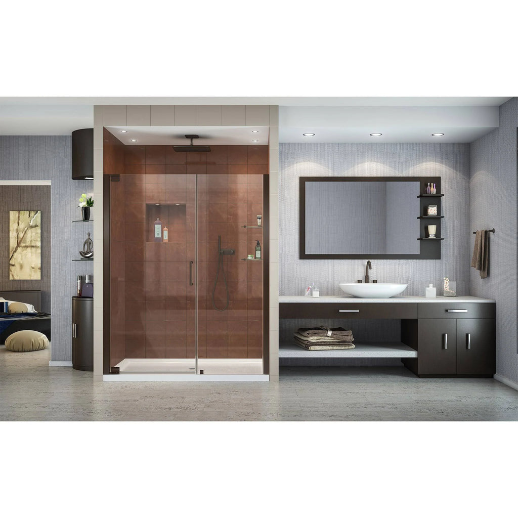 Pivot Shower Door, Oil Rubbed Bronze Finish Hardware V1851