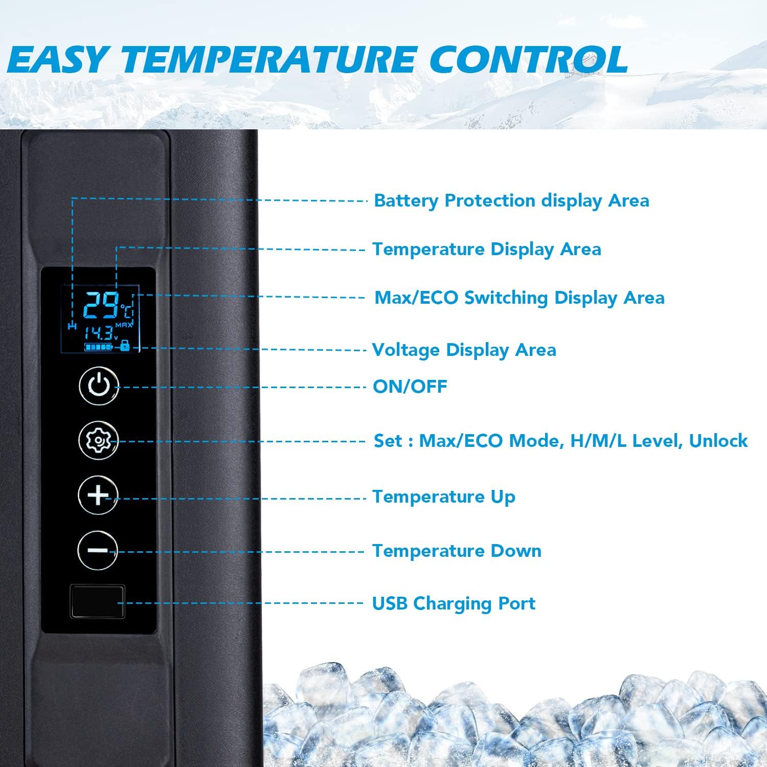 20QT Portable Refrigerator Freezer Cooler A359978