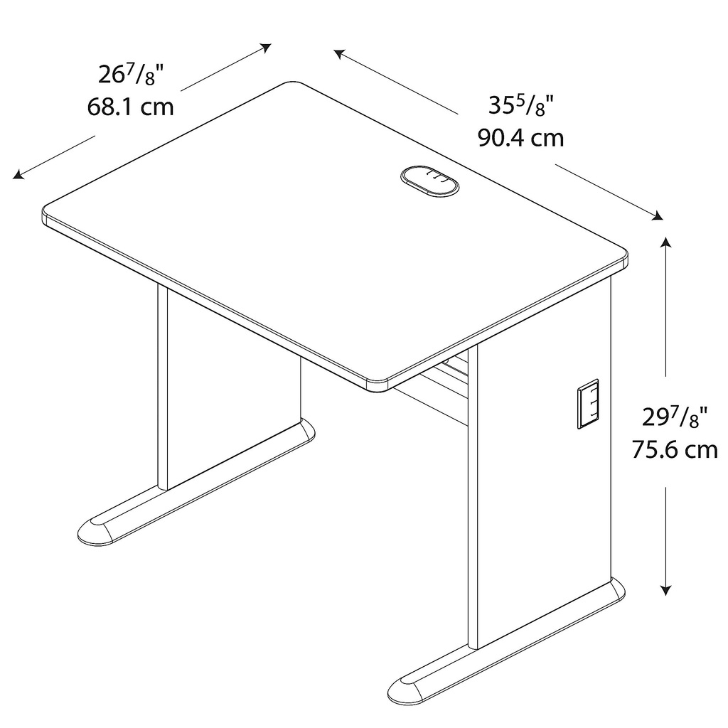 36 inch Slate Desk Z30552