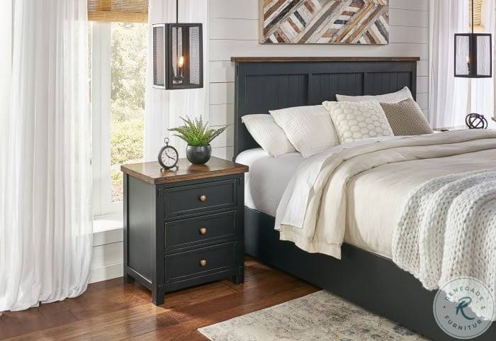 Black Nightstand E8621