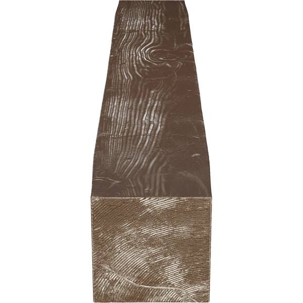 Vintage Mahogany Sandblasted Faux Wood Fireplace Mantel E32464
