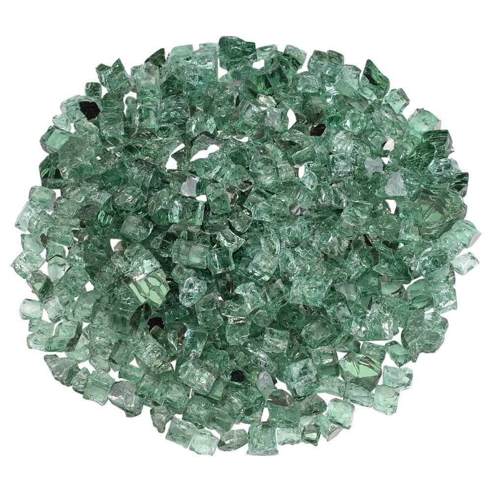 1/2x22 Evergreen Reflective Fire Glass 10 lb M471