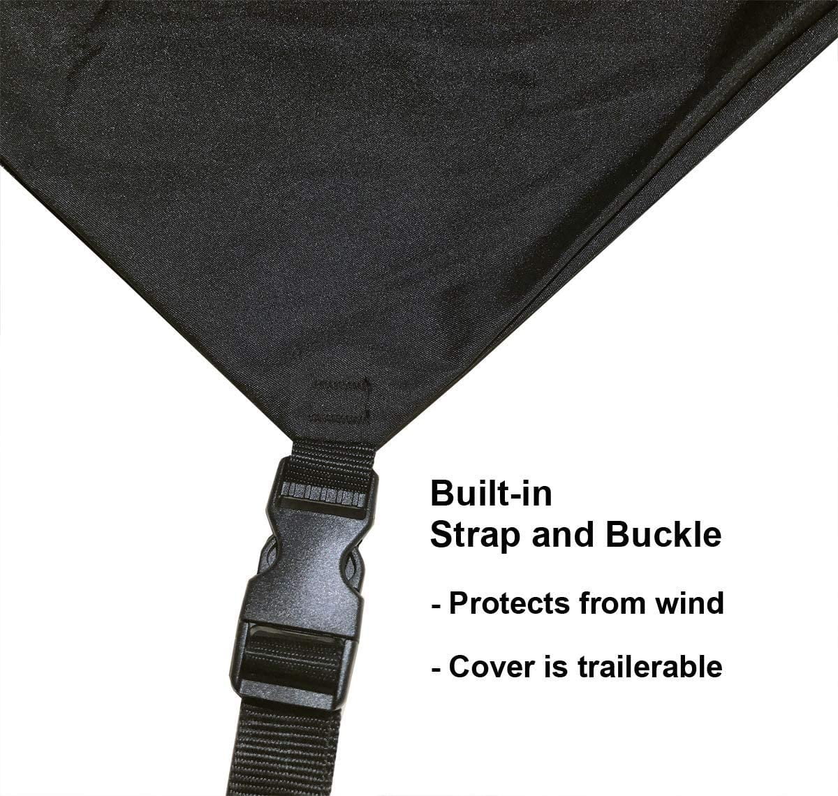 Snowmobile Cover with Built-in Securing Straps and Storage Bag Y544