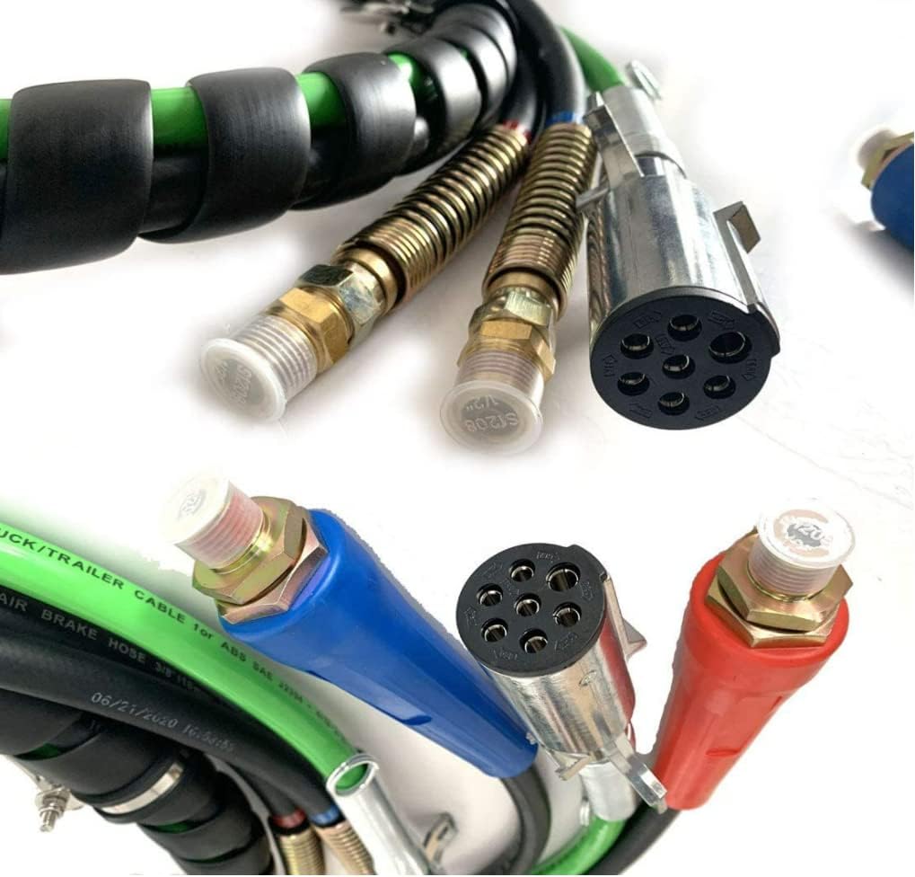 15 Ft 3-in-1 Air Line Hose Assemblies for Semi Truck Tractor Trailer G362