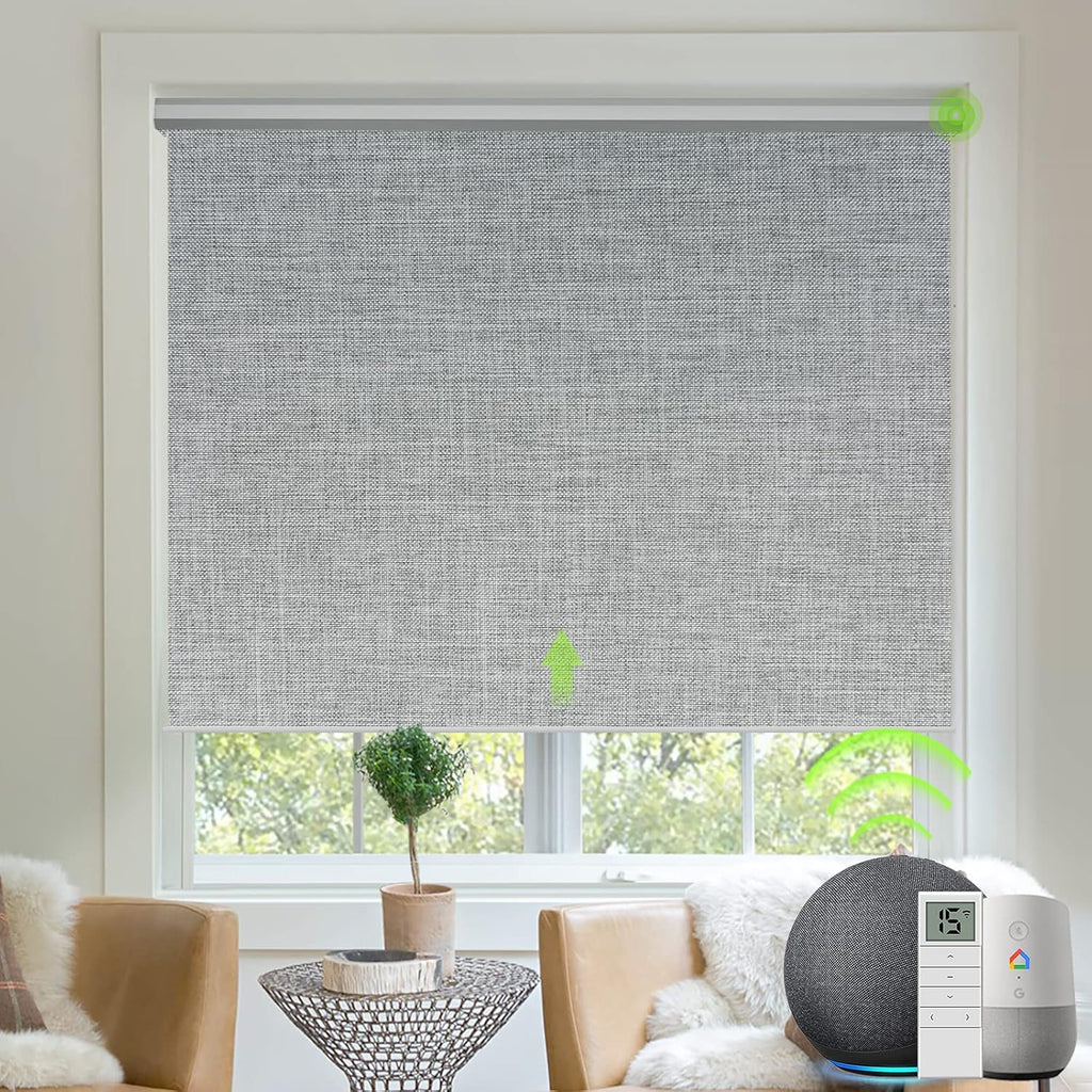 Motorized Blackout Roller Blind with Valance D57208
