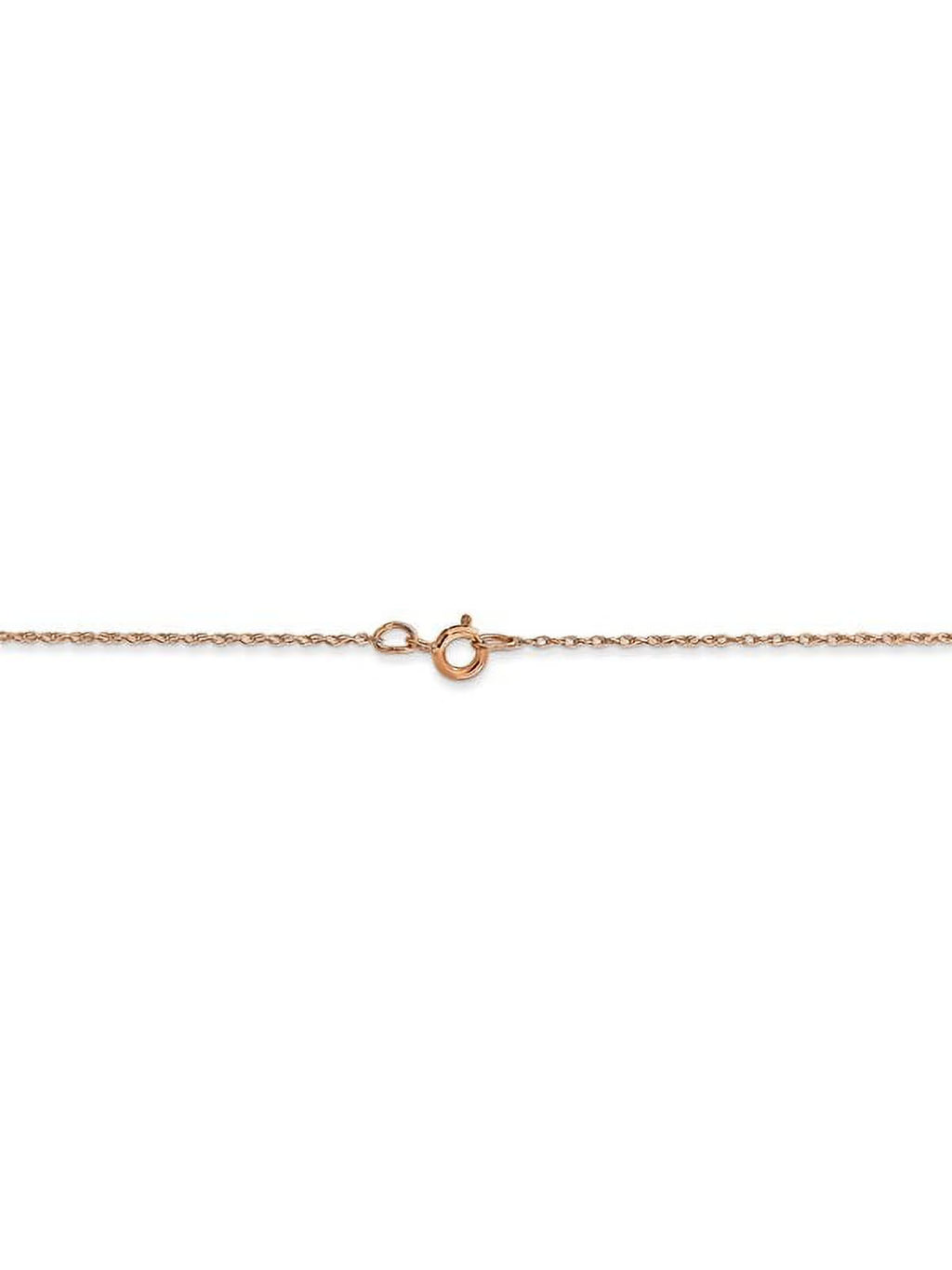 14k Rose Gold Thin Cable Rope Chain - 20 Inch N462312