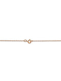 14k Rose Gold Thin Cable Rope Chain - 20 Inch N462312