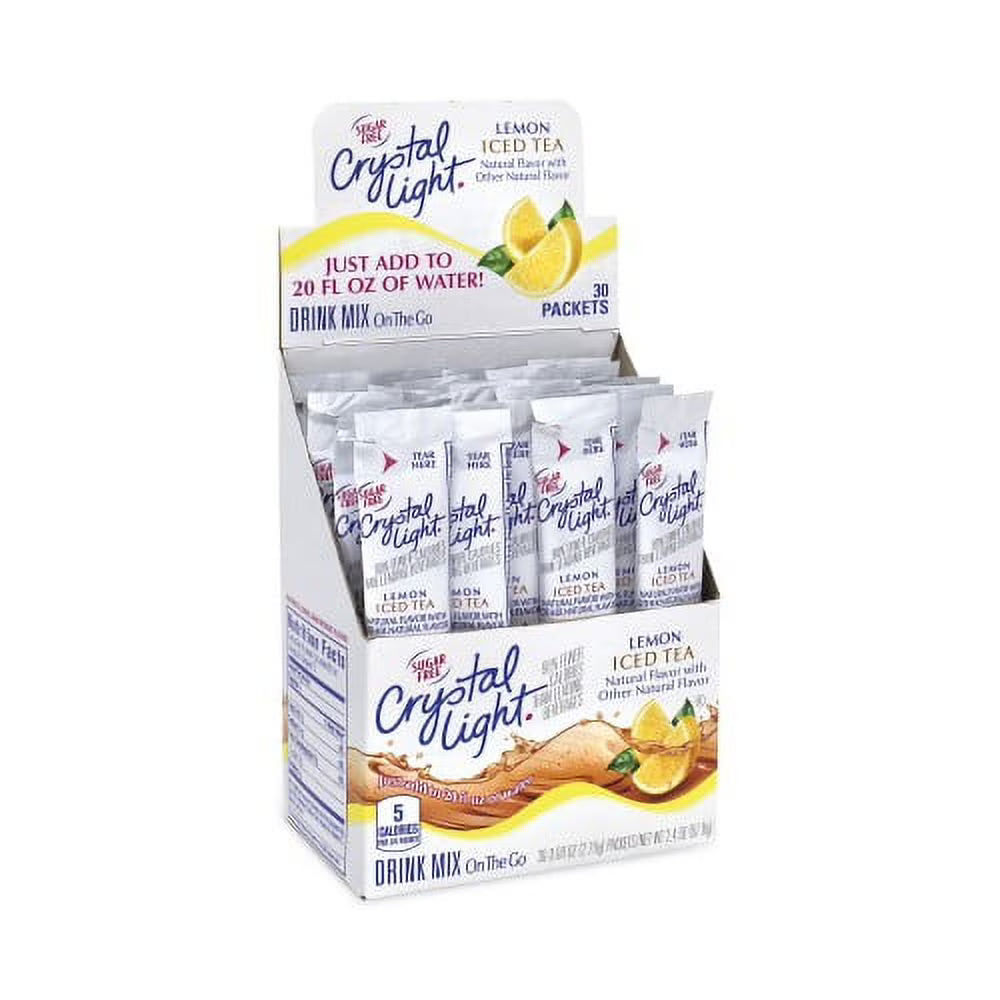 Sugar-Free Iced Tea Drink Mix, 0.12 oz Single-Serving Tubes, 30/Pack, 2 Packs/Box B2781