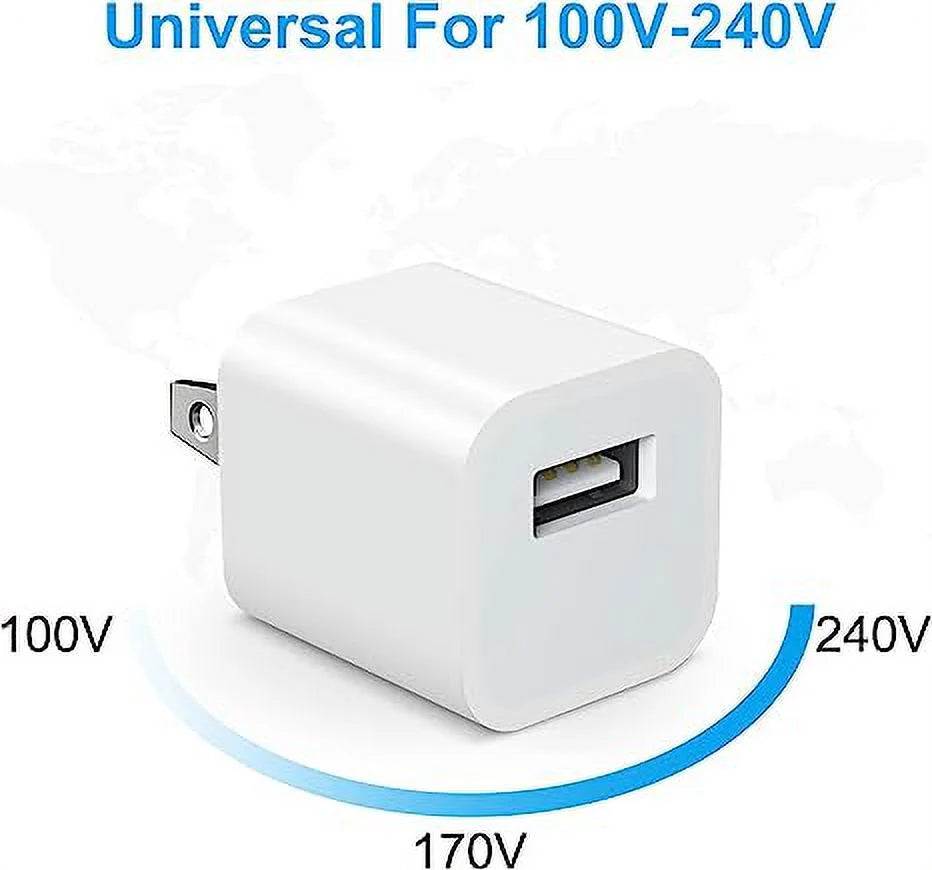 3 Pack iPhone Wall Charger with 6FT Charger Cord A74214
