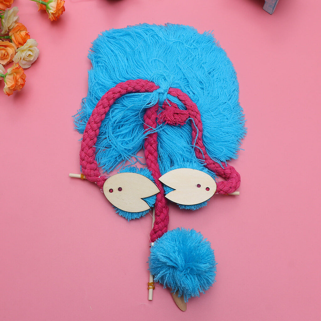 Sky-blue 5PCS String Puppets Plush Ostrich Marionette Toy W124