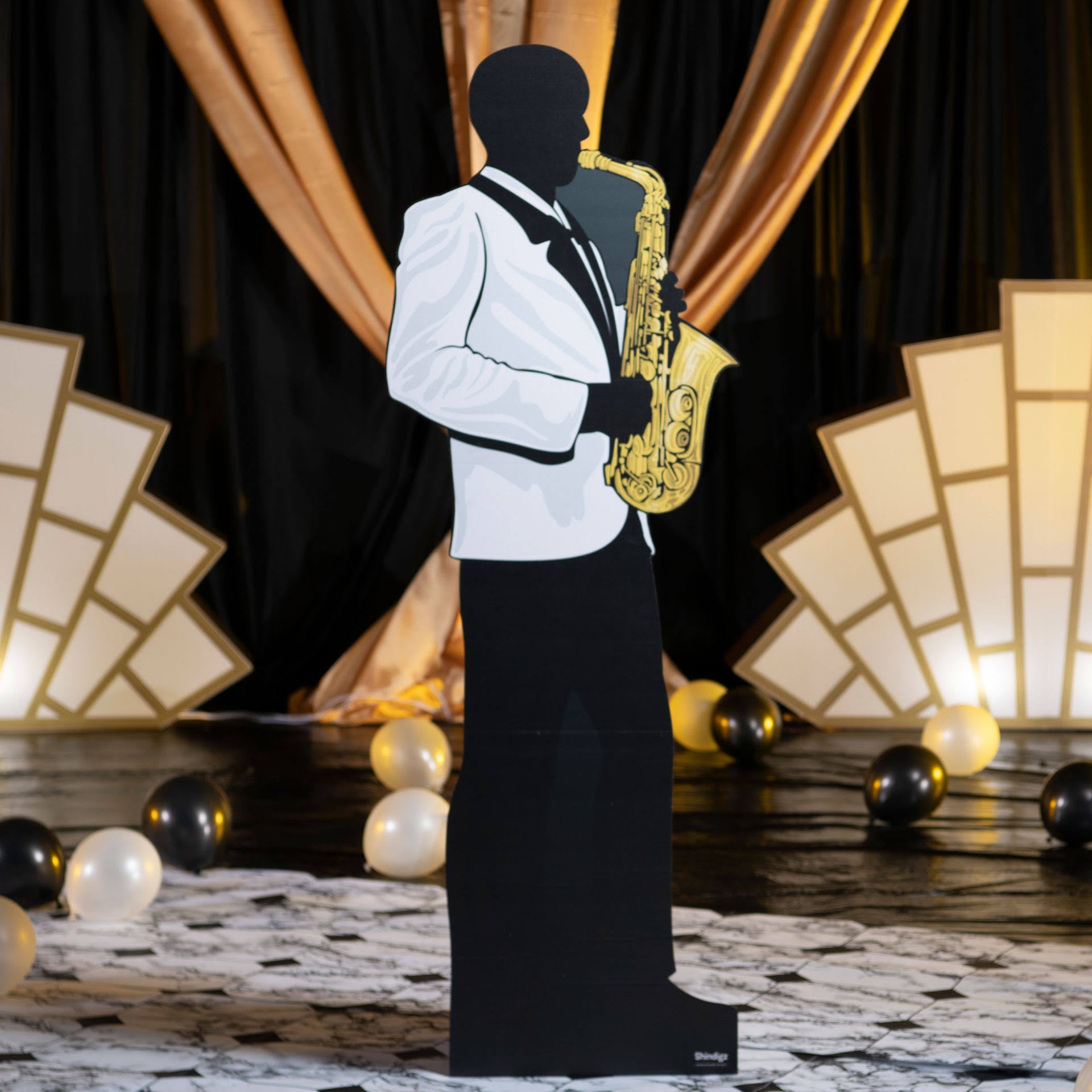 6 ft. 1 in. Saxophone Player Standee H9805