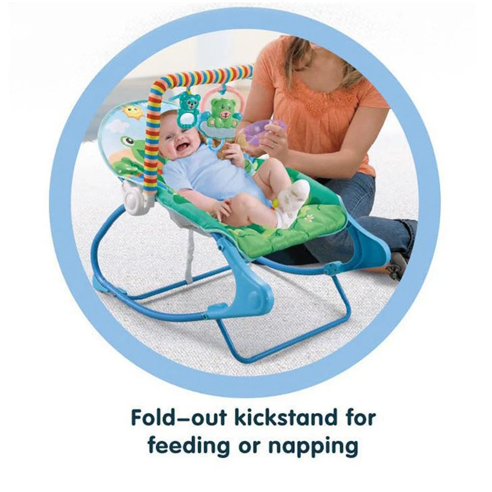 Portable Baby Bouncer Infant Seat Rocking Chair with Hanging Toys Bed Net P438322