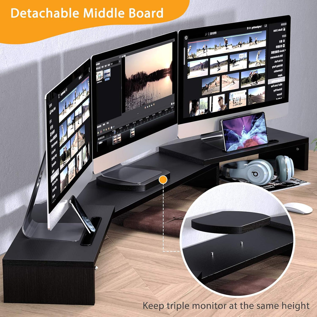 Triple Monitor Stand with 2 Slots, Pack of 2 X6353