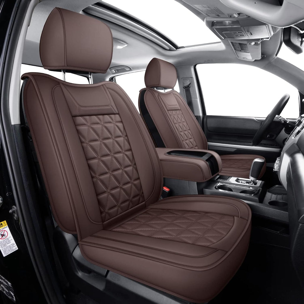 Black & Blue Water Proof Faux Leather Full Set Seat Covers K551373