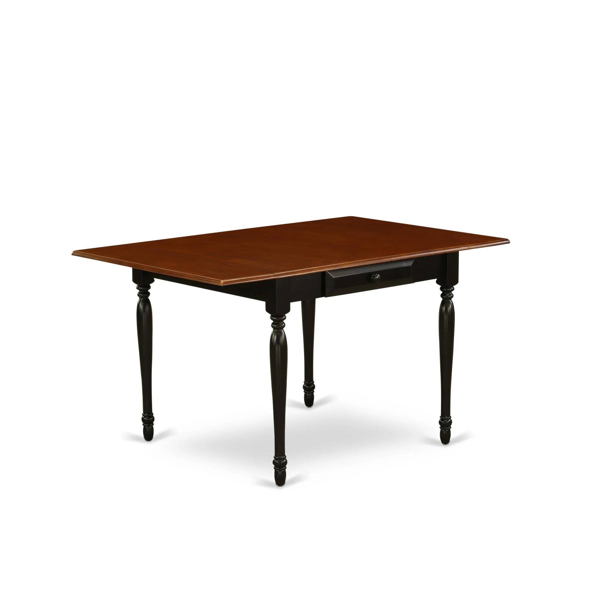 3-piece Wood Kitchen Table Set in Black and Cherry B829502