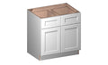 White 2 Doors 2 Drawers 1 Shelf Base Cabinet I3992