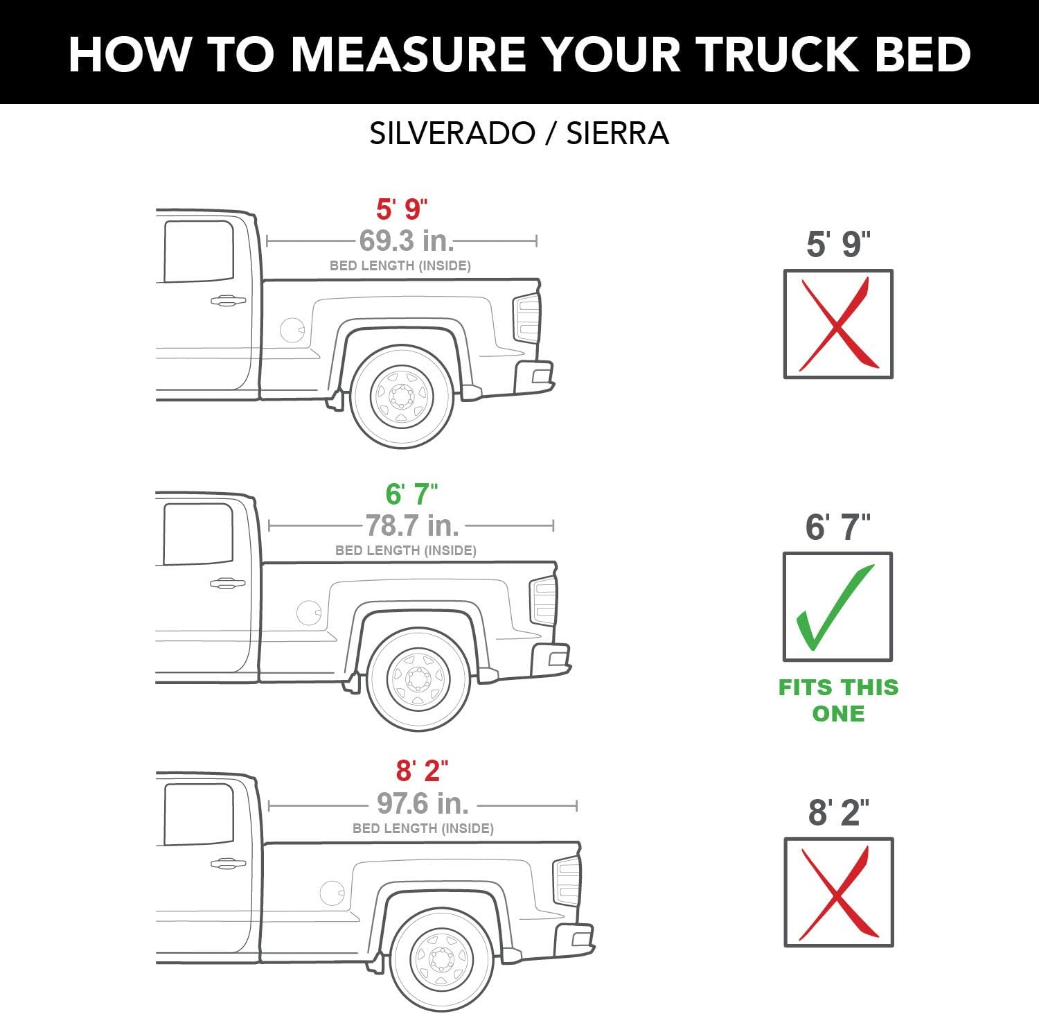 Soft Tri-Fold Truck Bed Tonneau Cover G355