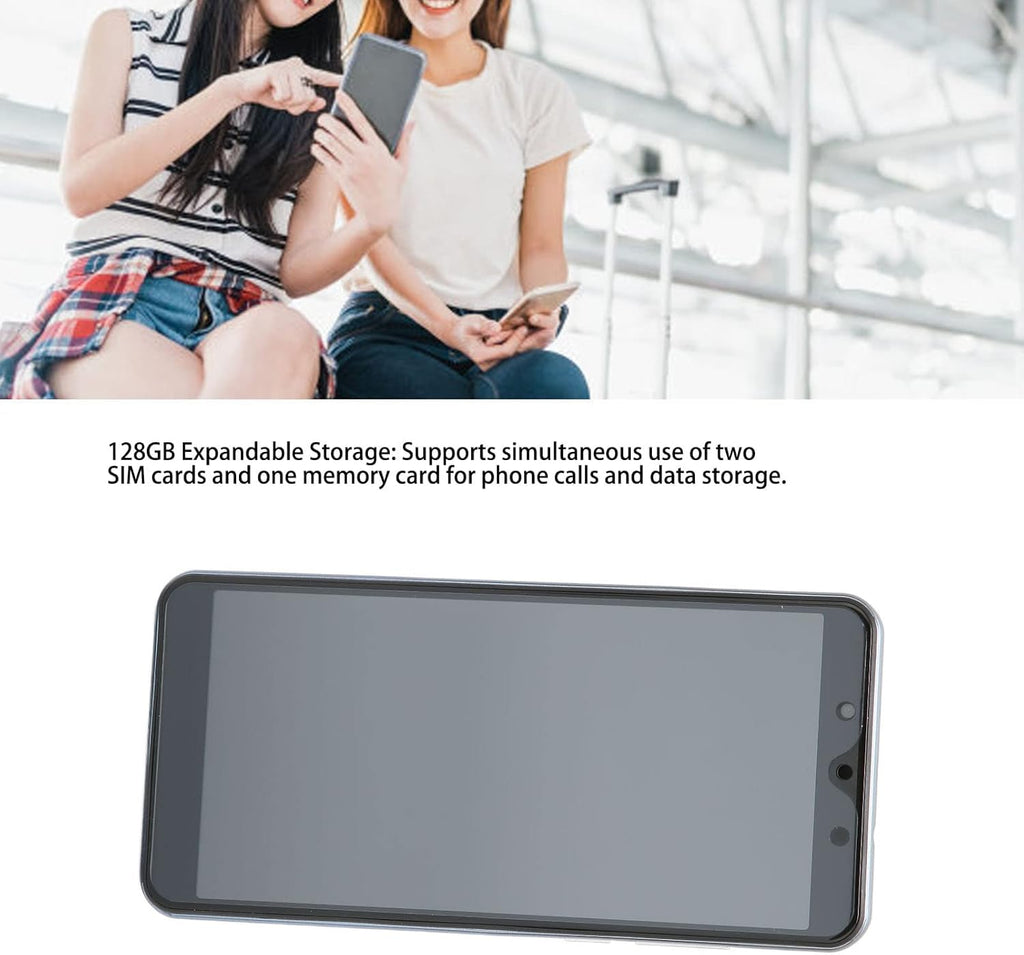 Grey 5.72" HD Curved Screen Dual SIM Smartphone, 512MB RAM + 4GB ROM, 1650mAh Battery, Pack of 2 J318