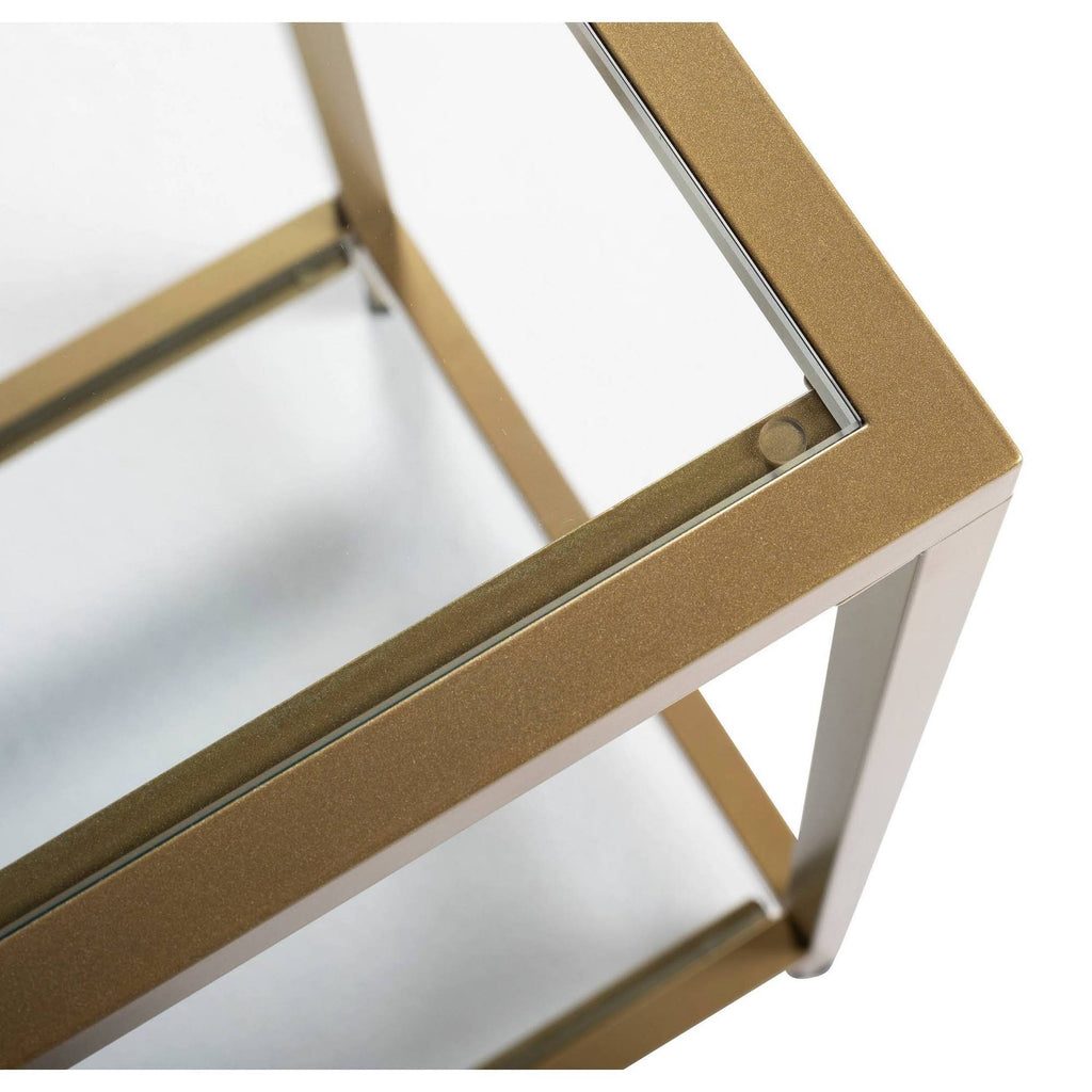 Gold Glass Console Table N24807