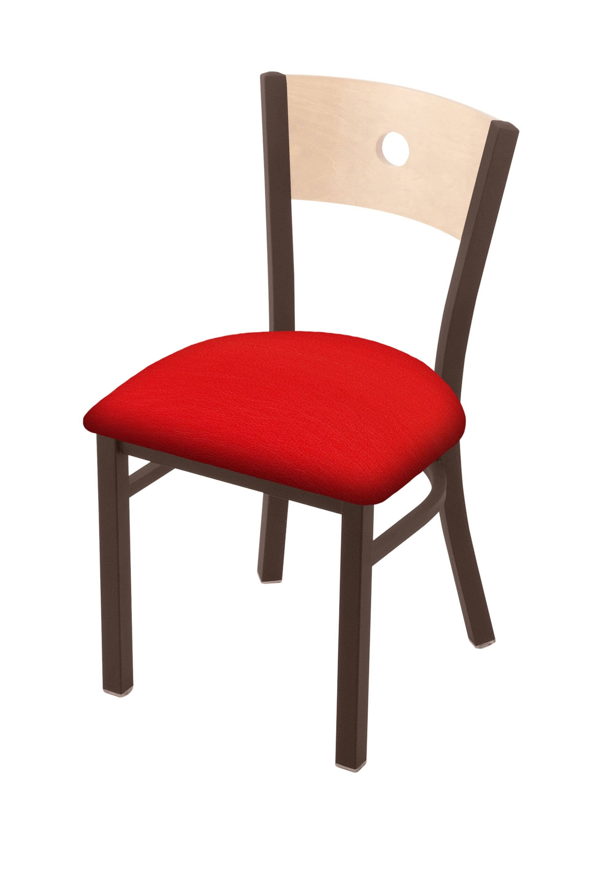 Bronze Finish Natural Back Folkstone Grey Seat Chair D5897