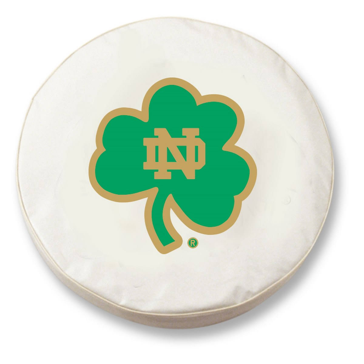 White Shamrock Fitted Car Tire Cover H5875
