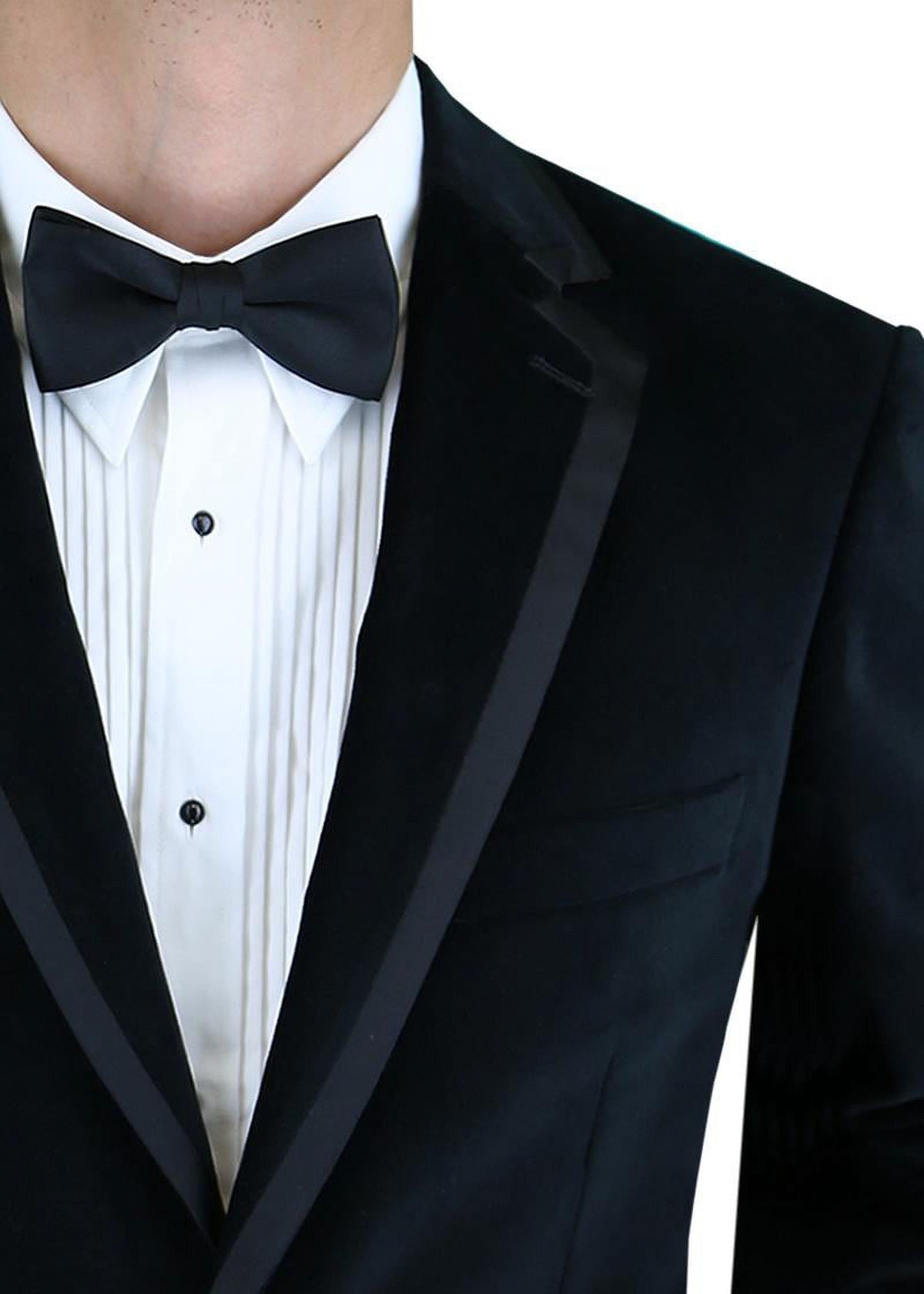 Black Velvet Tuxedo Suit Jacket J153777