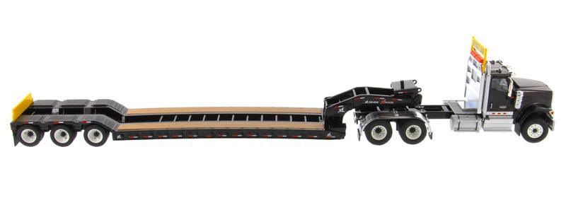 Black XL 120 Lowboy Trailer Diecast Model Q1231