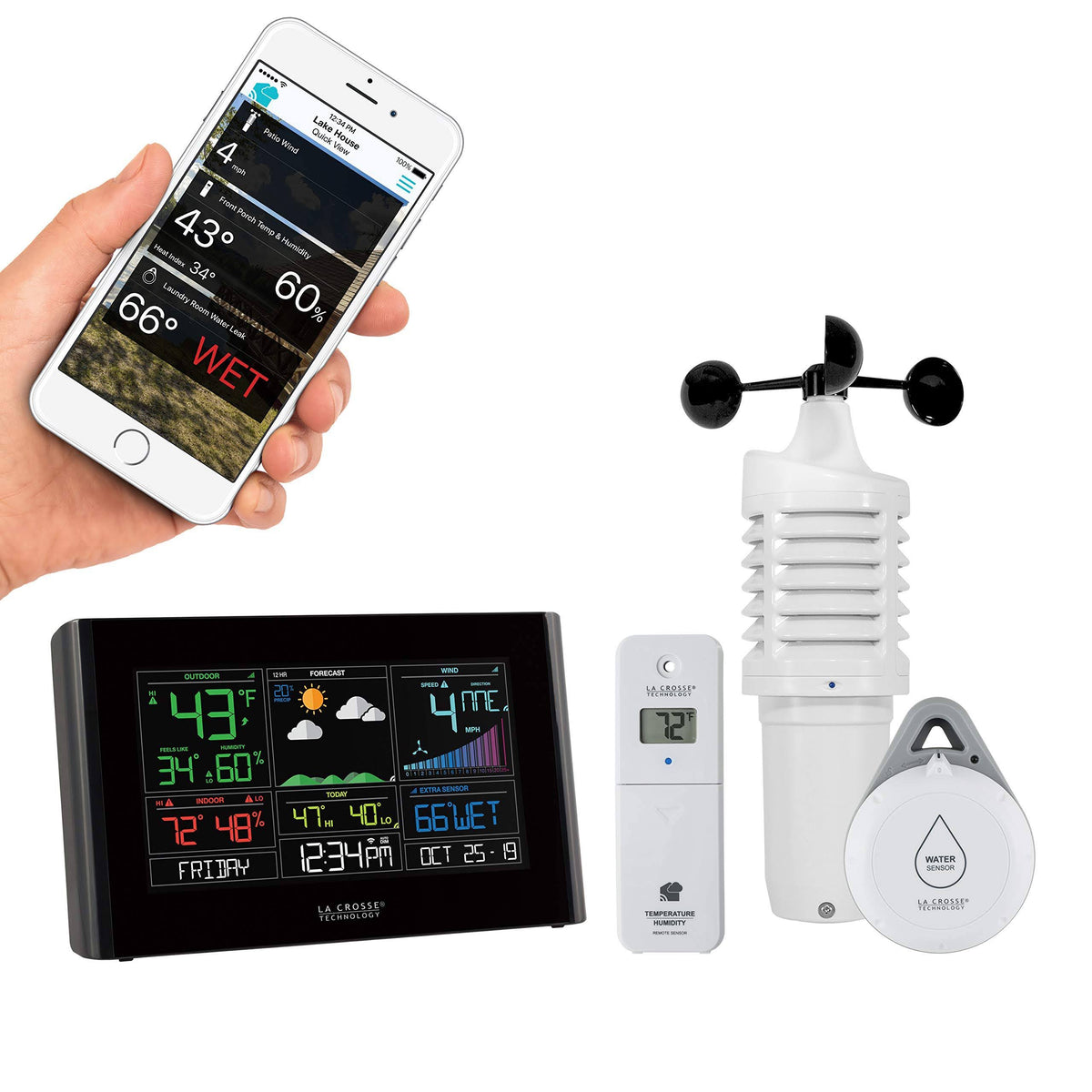 Wi-Fi Wind & Weather Station with AccuWeather Forecast N749