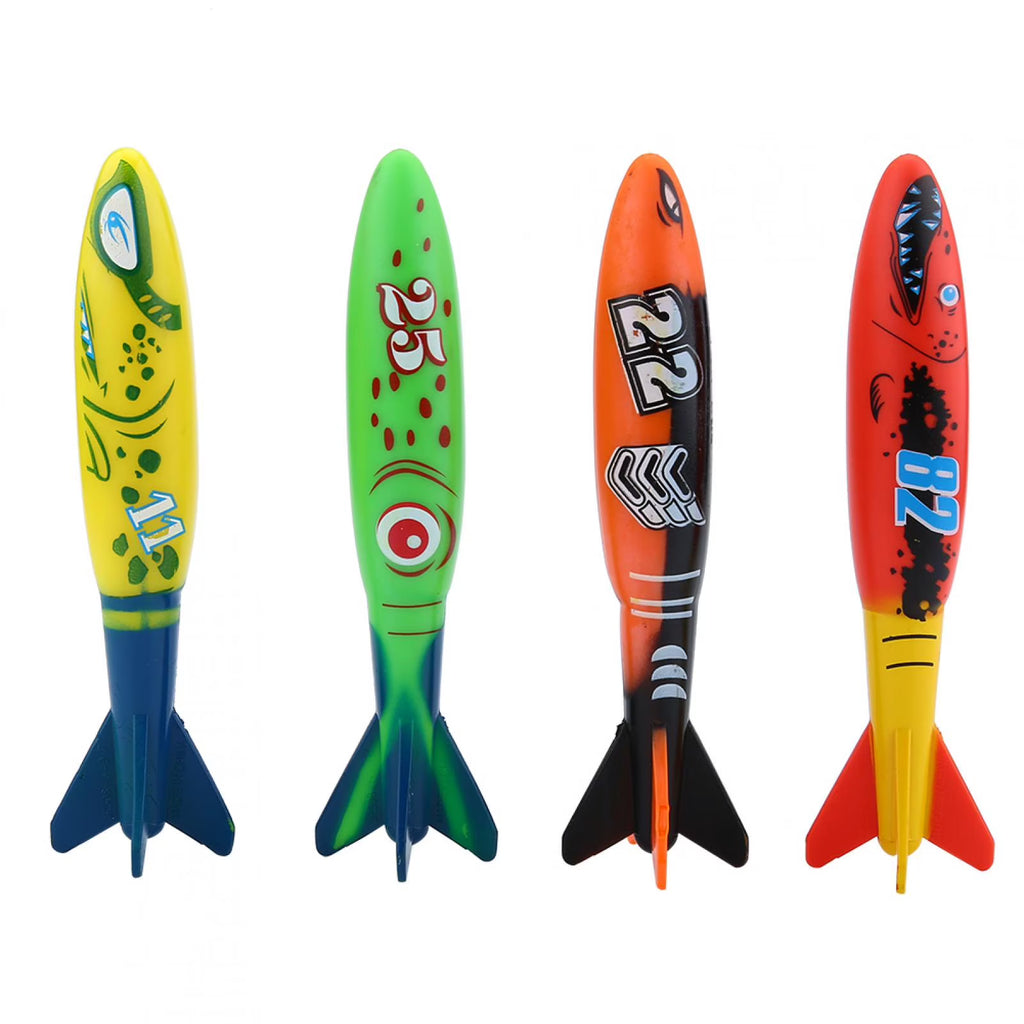 4pcs Swimming Pool Toys Mine Shape Diving Toys Underwater Q3513