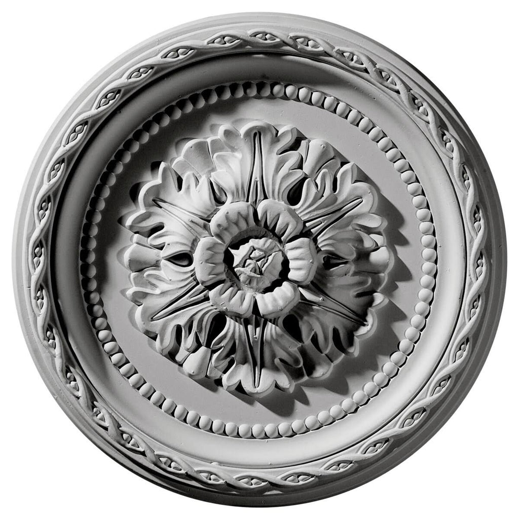 Hand-Painted Mississippi Mud Crackle Ceiling Medallion N241