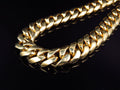 Yellow Gold Miami Cuban Link Chain Necklace M4805